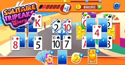 Solitaire Tripeaks Travel-card - Gameplay image of android game