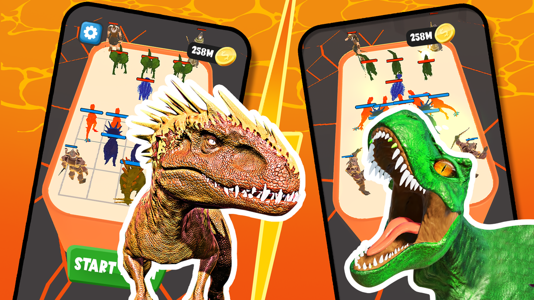 Merge Dinosaur - Fuse & Fight - Gameplay image of android game