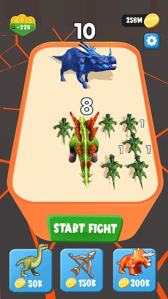 Merge Dinosaur - Fuse & Fight - عکس بازی موبایلی اندروید