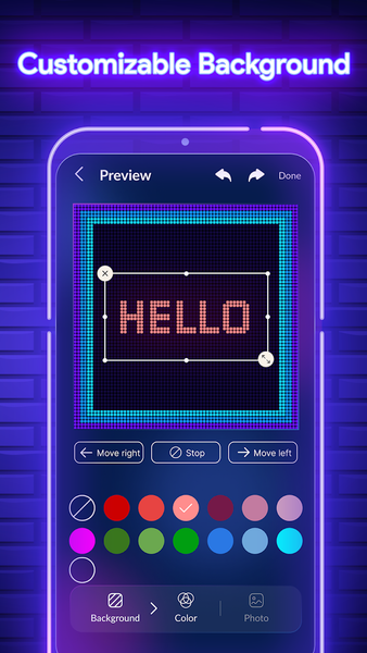 Lightboard:Scrolling Neon Text - Image screenshot of android app