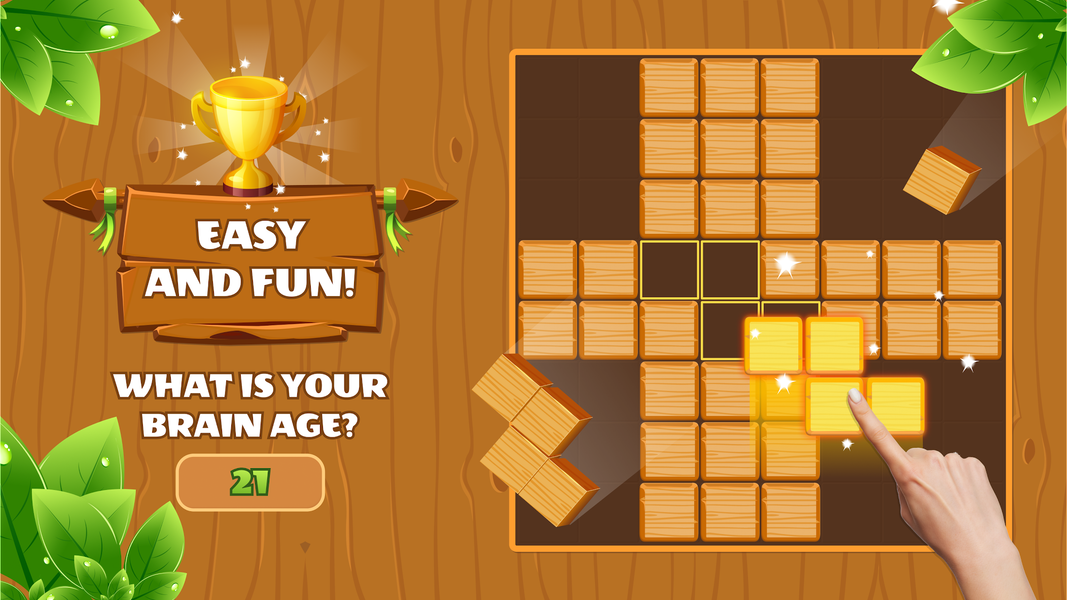 Woody Block Puzzle: Wood Game - Gameplay image of android game