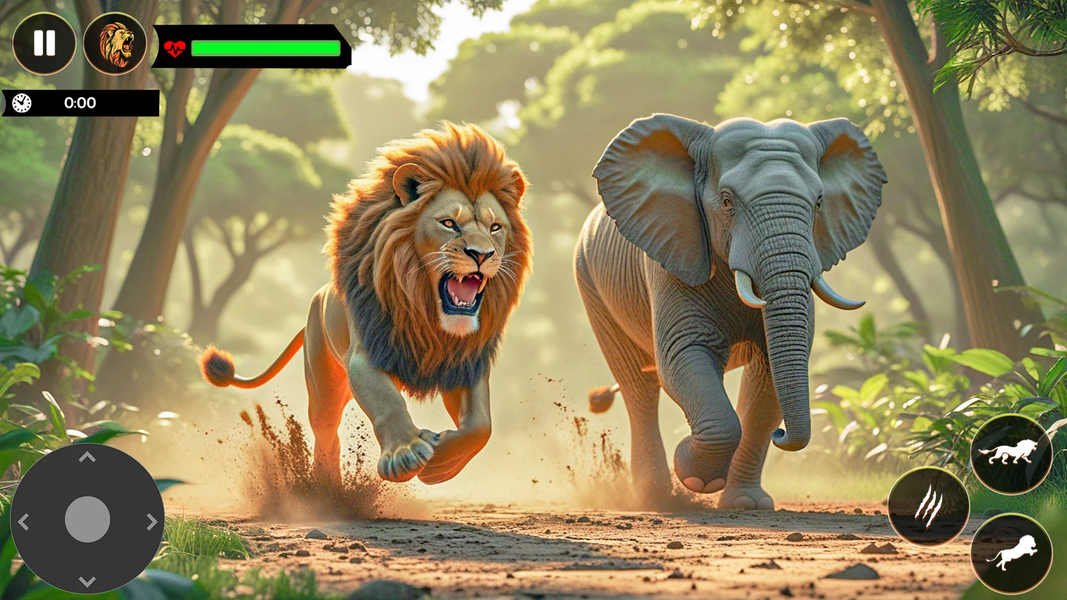 Wild Lion Games: Animal Sim 3D - عکس بازی موبایلی اندروید