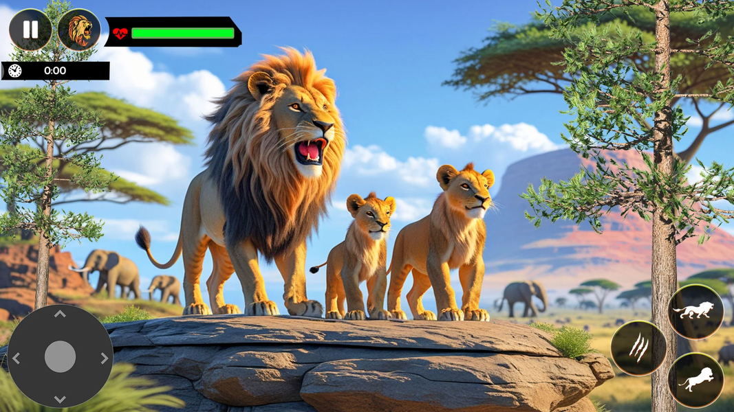 Wild Lion Games: Animal Sim 3D - عکس بازی موبایلی اندروید