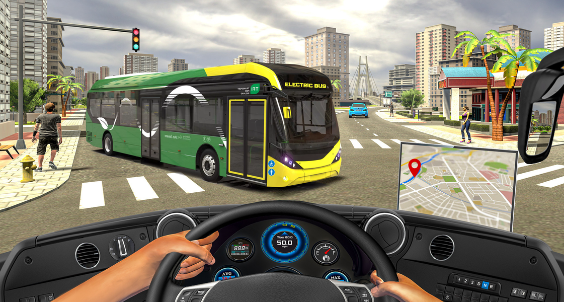 Electric Bus : City Bus Games - عکس بازی موبایلی اندروید