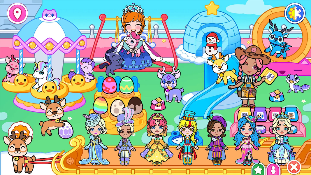 Ice Princess World Royal Life - Gameplay image of android game