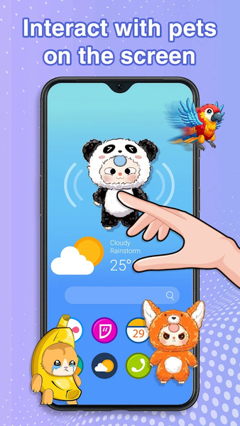Pet On Screen - Desktop Pet - عکس برنامه موبایلی اندروید
