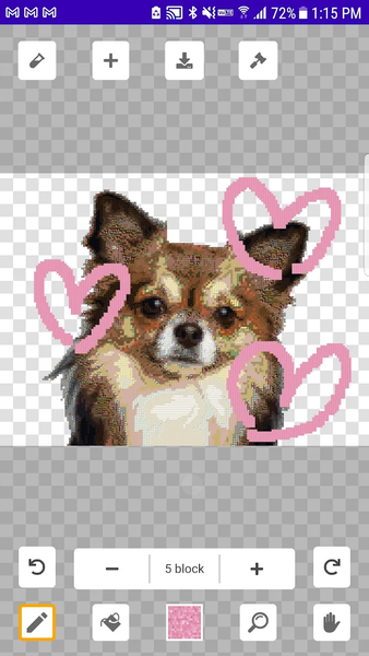 Pixel art maker for minecraft - Image screenshot of android app