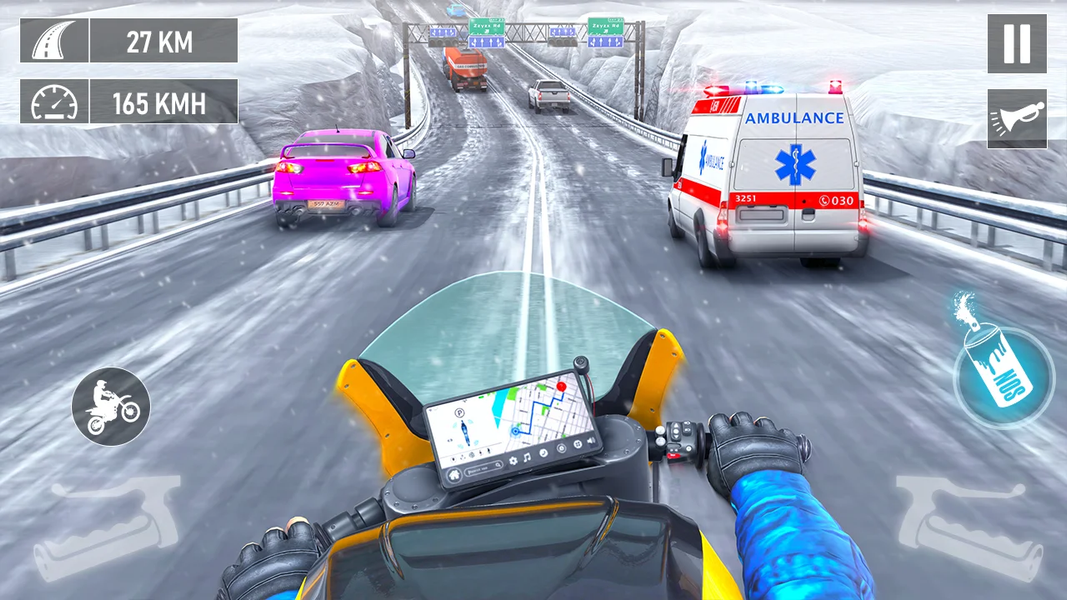 3d Bike Racing Bike Race Games - Gameplay image of android game