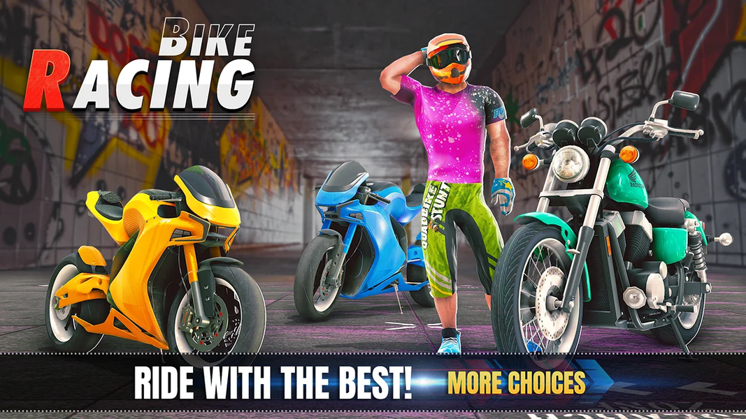 3d Bike Racing Bike Race Games - Gameplay image of android game