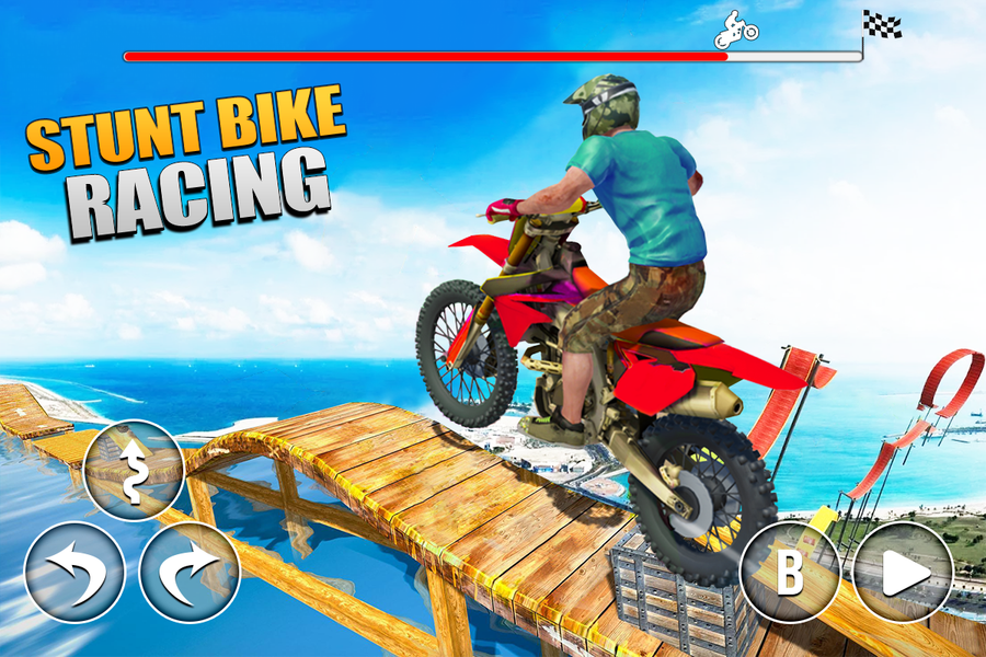 Bike Stunt: Bike Race Games - Gameplay image of android game