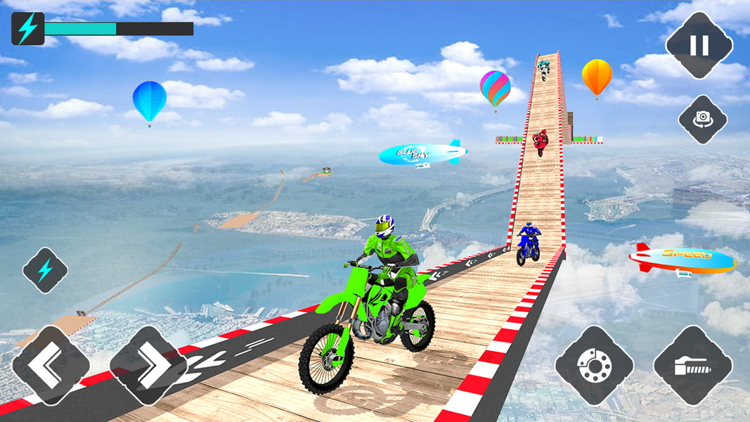 Bike Stunt Racing Games: Crazy - Gameplay image of android game