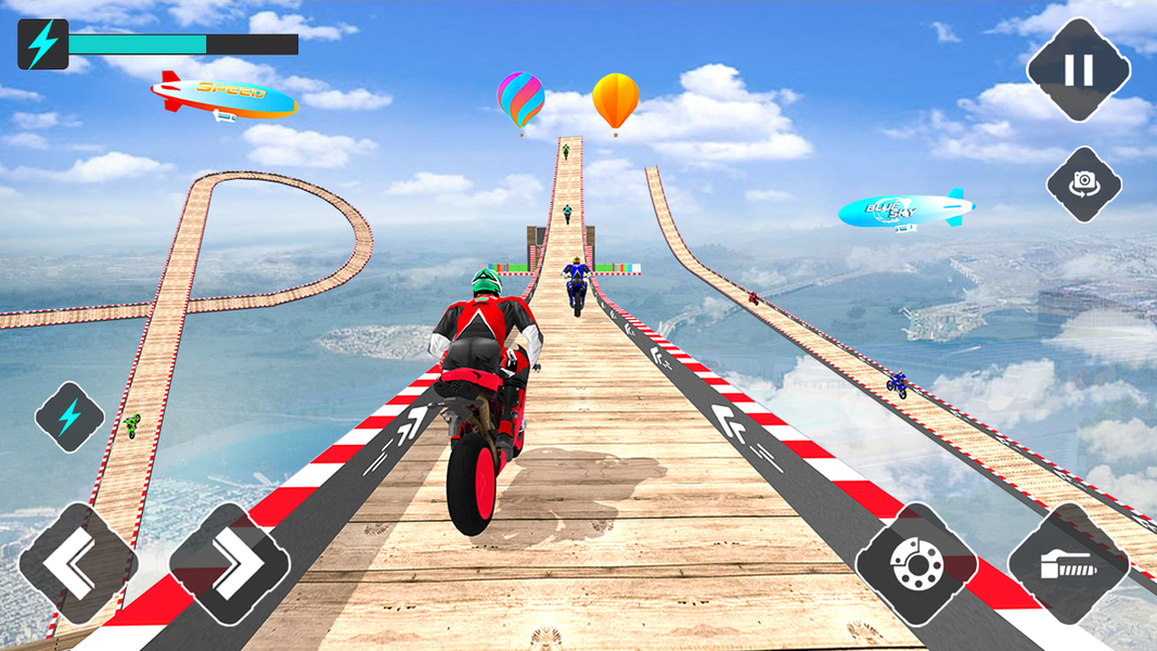 Bike Stunt Racing Games: Crazy - Gameplay image of android game