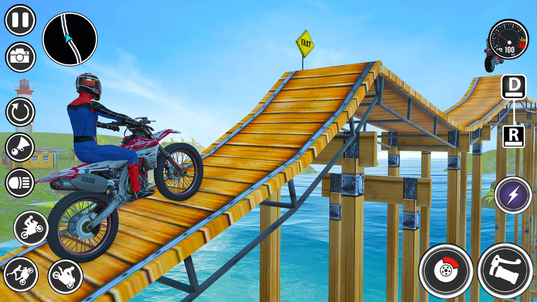 Bike Stunt Games Ramp Games - عکس بازی موبایلی اندروید