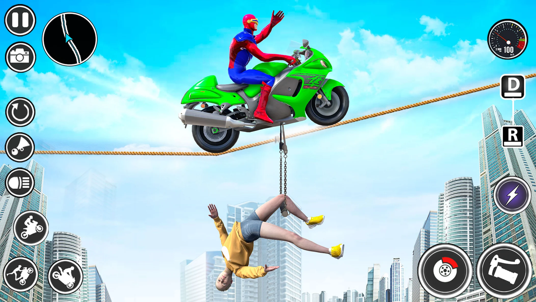 Bike Stunt Games Ramp Games - Gameplay image of android game