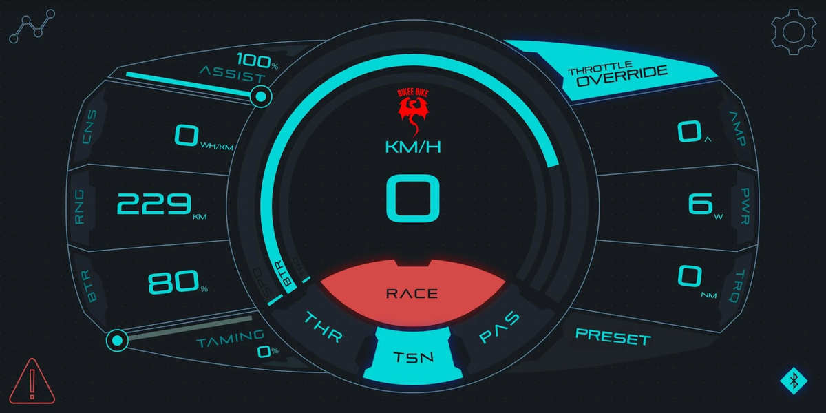 BEST ebike kit Control Pad - Image screenshot of android app