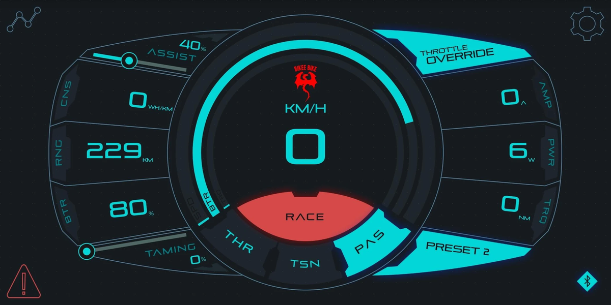 BEST ebike kit Control Pad - Image screenshot of android app