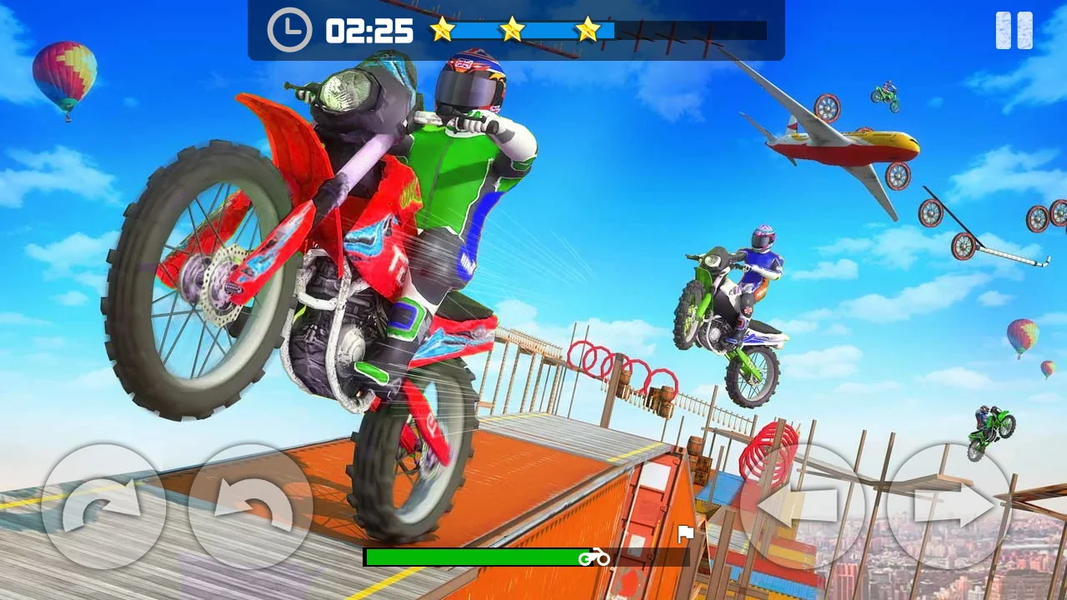 Sky Bike Stunt Master : Offlin - Gameplay image of android game