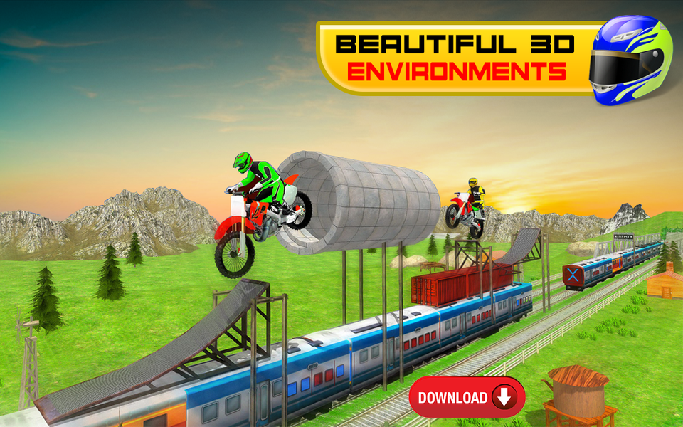 Bike Stunt Racing Games 3D - عکس بازی موبایلی اندروید
