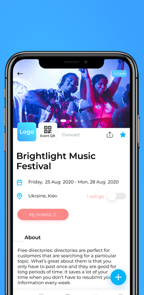 EventsWallet - عکس برنامه موبایلی اندروید