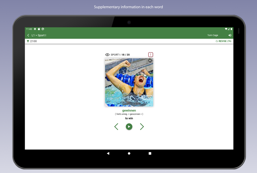 Learn German Vocabulary - عکس برنامه موبایلی اندروید