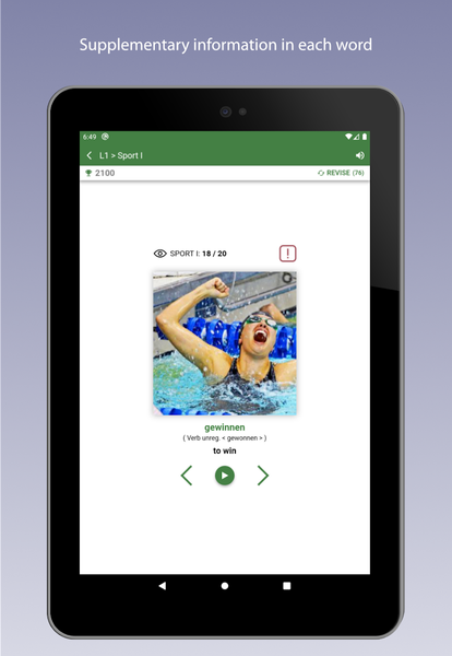 Learn German Vocabulary - عکس برنامه موبایلی اندروید