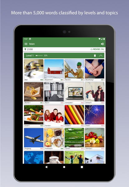 Learn German Vocabulary - عکس برنامه موبایلی اندروید