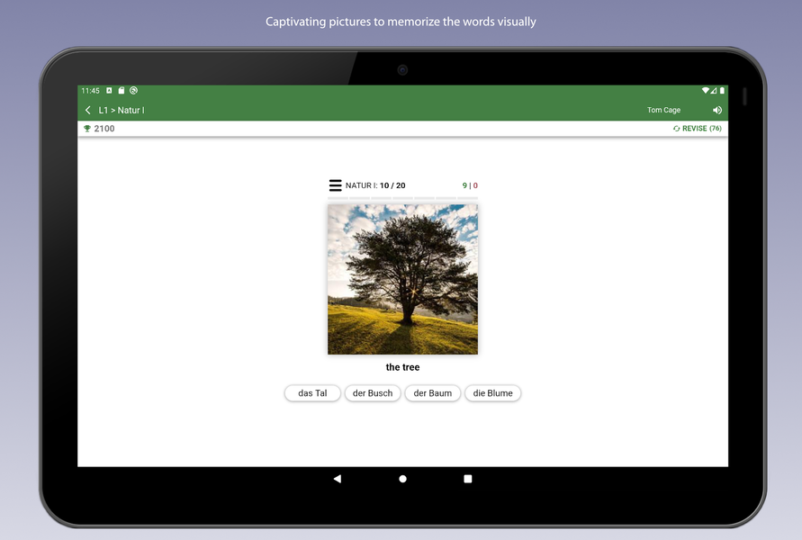 Learn German Vocabulary - عکس برنامه موبایلی اندروید