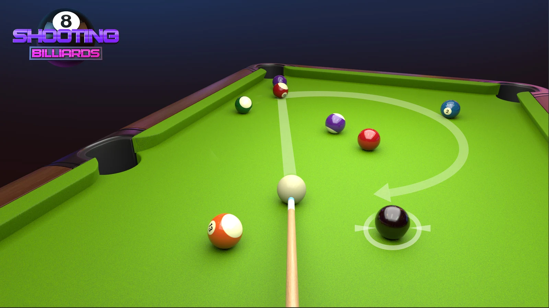 Shooting Billiards - Gameplay image of android game