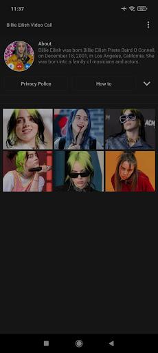 Video Call from Billie Eilish : Fake Call and Text - Image screenshot of android app