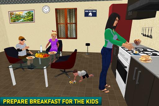 Single Mom Sim Mother Games - Gameplay image of android game