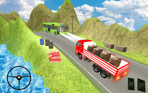 Mud Truck Driving Truck Game - Gameplay image of android game