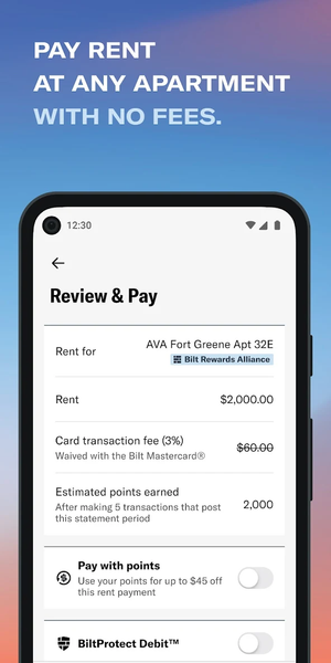 Bilt Rewards - Image screenshot of android app
