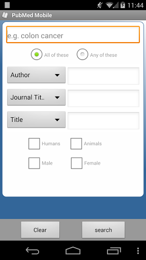 PubMed Mobile - Image screenshot of android app
