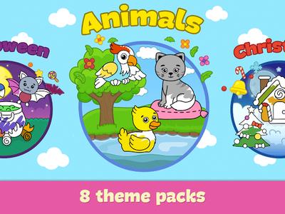 Coloring games for toddlers 2+ - عکس بازی موبایلی اندروید