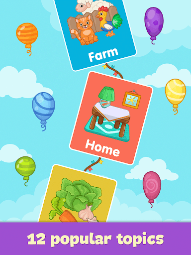 Toddler flashcards for kids - Gameplay image of android game