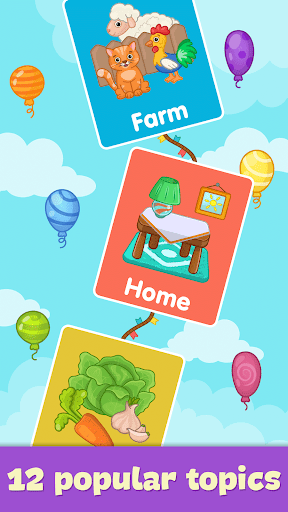 Toddler flashcards for kids - Gameplay image of android game