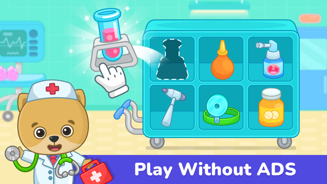 Kids doctor games ۲-۵ year old - عکس بازی موبایلی اندروید