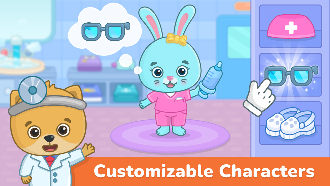 Kids doctor games ۲-۵ year old - عکس بازی موبایلی اندروید