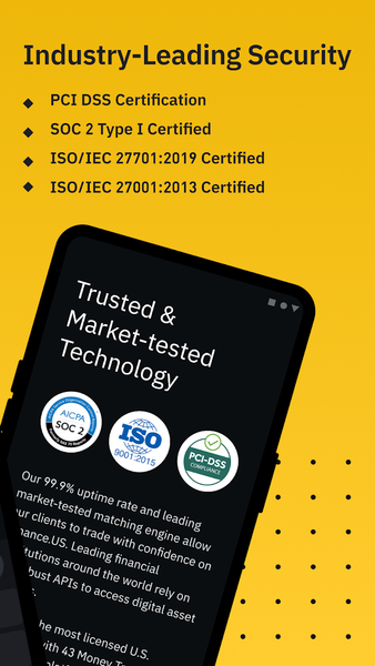Binance.US: Buy BTC, DOGE, XRP - Image screenshot of android app