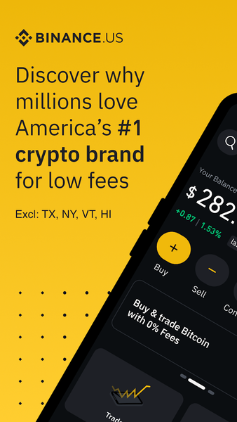 Binance.US: Buy Bitcoin & ETH - Image screenshot of android app