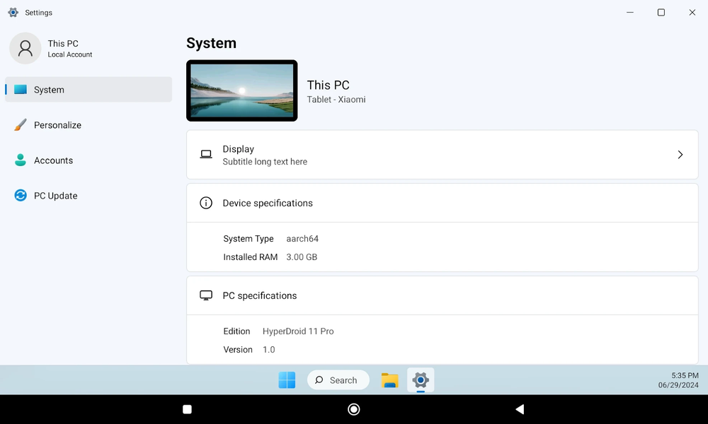 HyperDroid - PC Launcher - عکس برنامه موبایلی اندروید