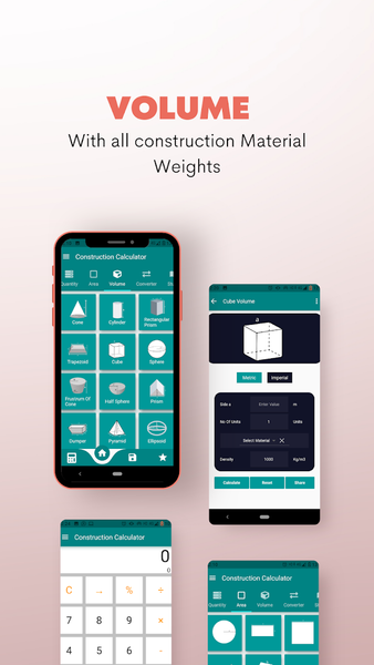 Construction Calculator A۱ - عکس برنامه موبایلی اندروید