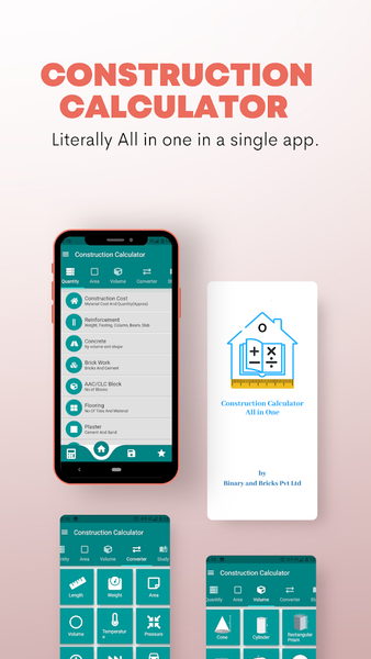 Construction Calculator A۱ - عکس برنامه موبایلی اندروید