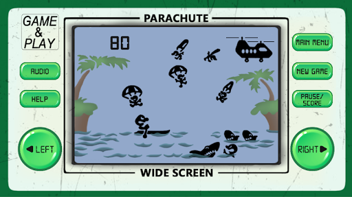 PARACHUTE: 80s arcade games - Gameplay image of android game