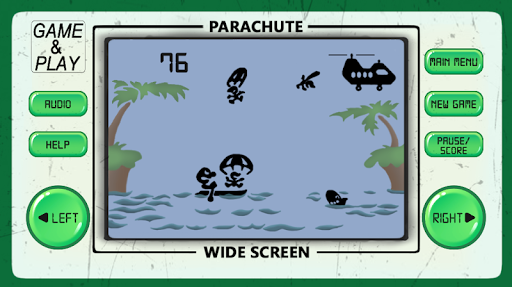 PARACHUTE: 80s arcade games - Gameplay image of android game