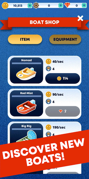 Merge Boat - Idle Clicker & Bu - عکس بازی موبایلی اندروید