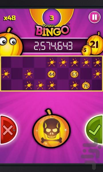 Pumpkin Bingo - Gameplay image of android game