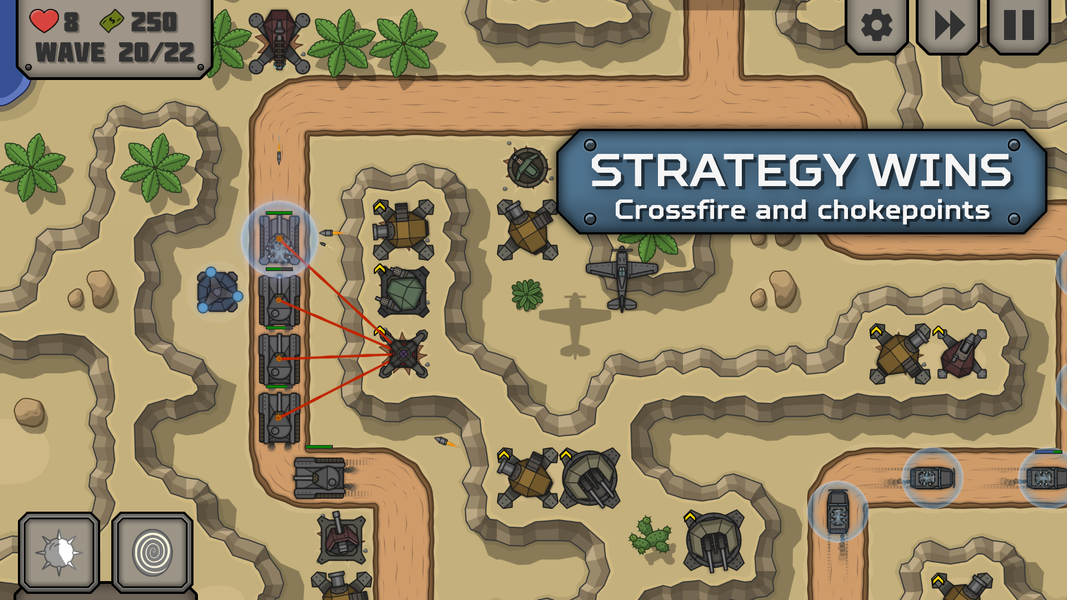 Tactical War ۲: Tower Defense - عکس بازی موبایلی اندروید