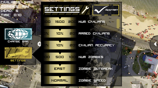 Zombie Outbreak Simulator - عکس بازی موبایلی اندروید