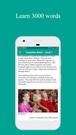 English people in levels - Reading by Levels - Image screenshot of android app